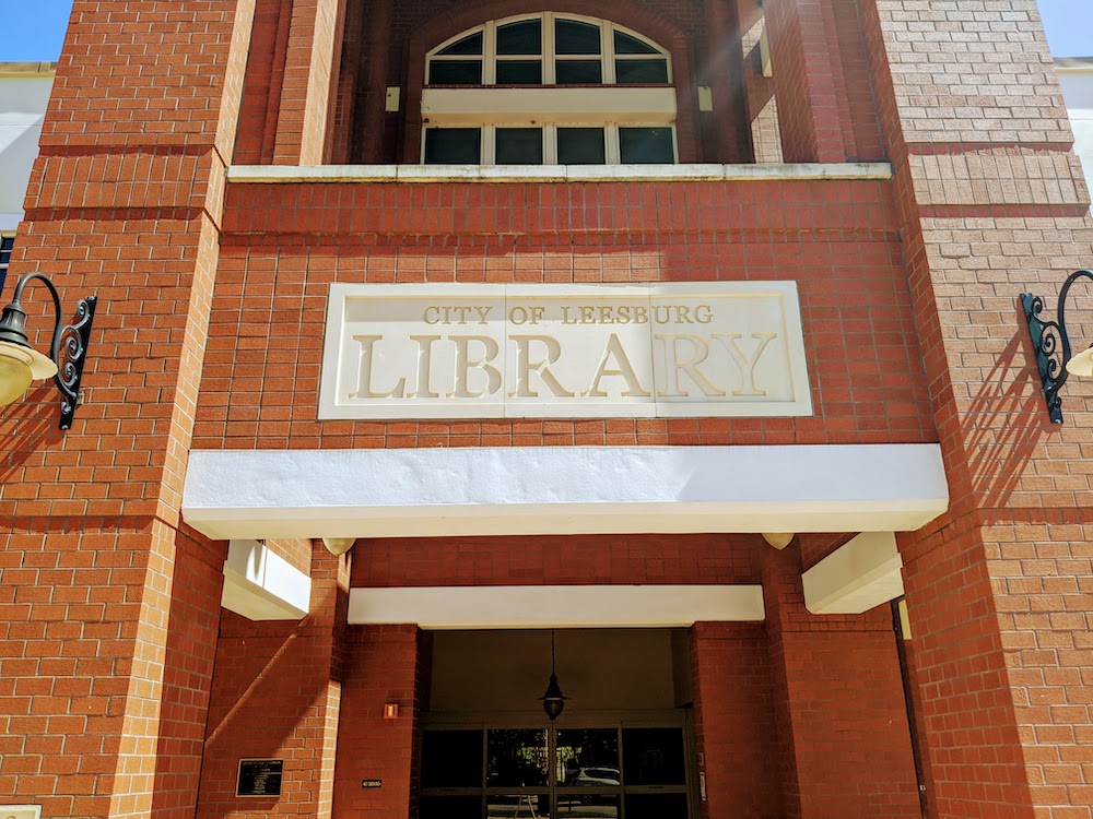 City Of Leesburg Library Entrance