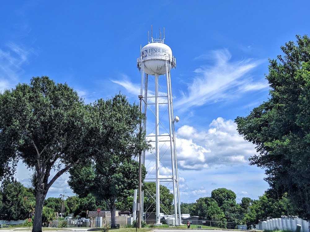 Water Tower near Via Port Mall in Leesburg