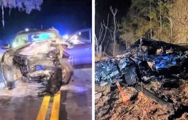 One person airlifted and another seriously injured in fiery crash near Plantation of Leesburg