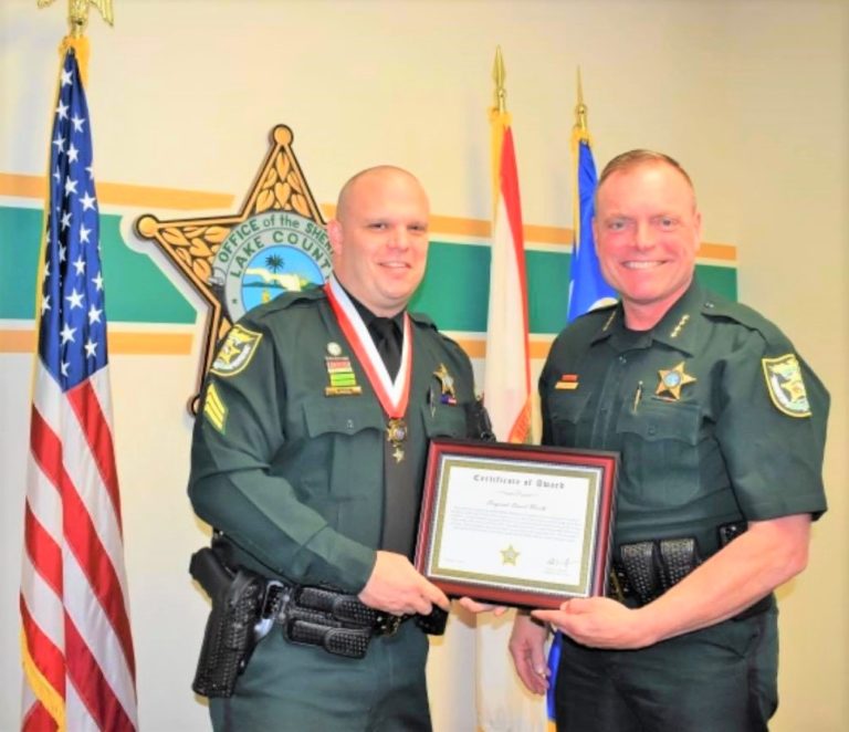 Lake County sheriff’s sergeant honored for quick action after inmate collapsed