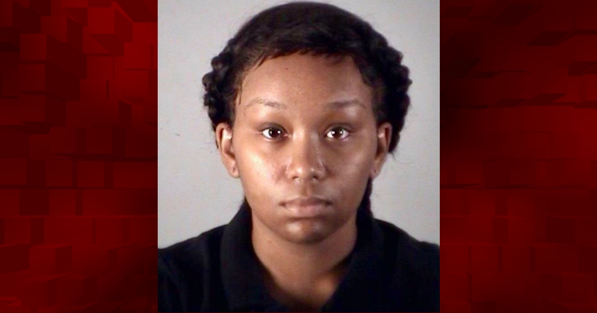 Woman arrested after caught with counterfeit temporary license plate Woman arrested after caught with counterfeit temporary license plate