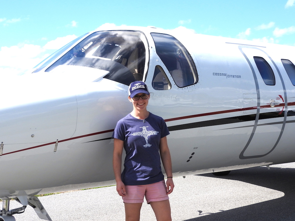 Rosie Rivera has earned her Private Pilots license