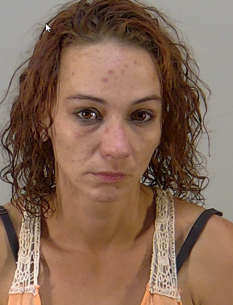 Woman on probation for hitting cop jailed on meth charge
