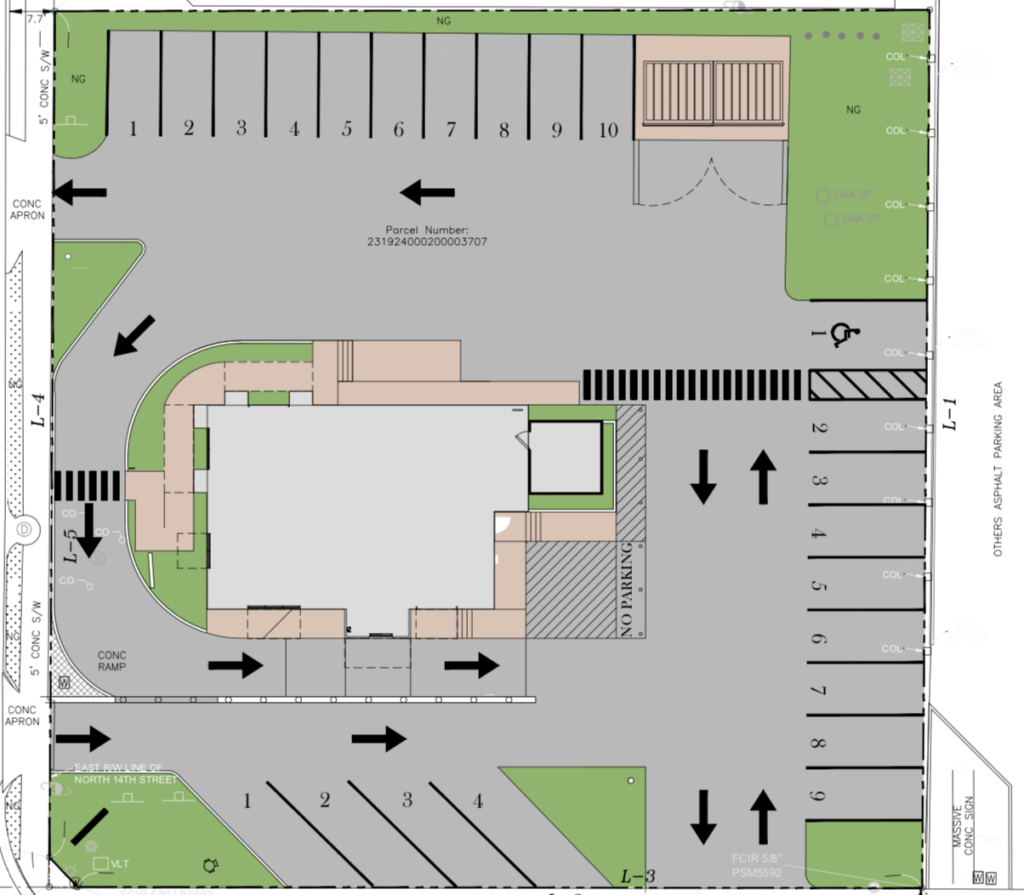 This diagram shows the layout of the new HTeaO store planned in Leesburg