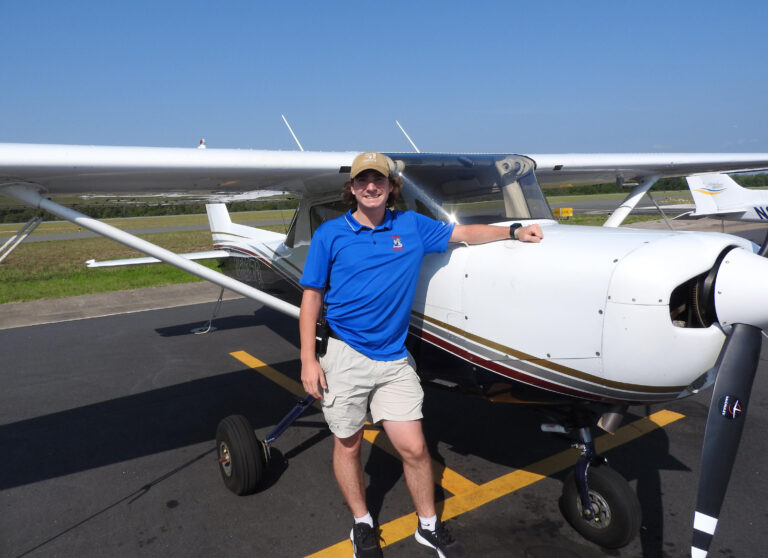 Luke Nunez received the 2023 Ray Aviation Scholarship awarded by EAA Chapter 534 based at the Leesburg International Airport.