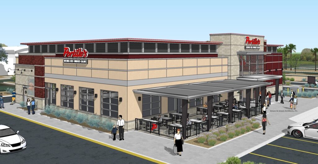 Portillo's provided this rendering of the planned restaurant in Clermont