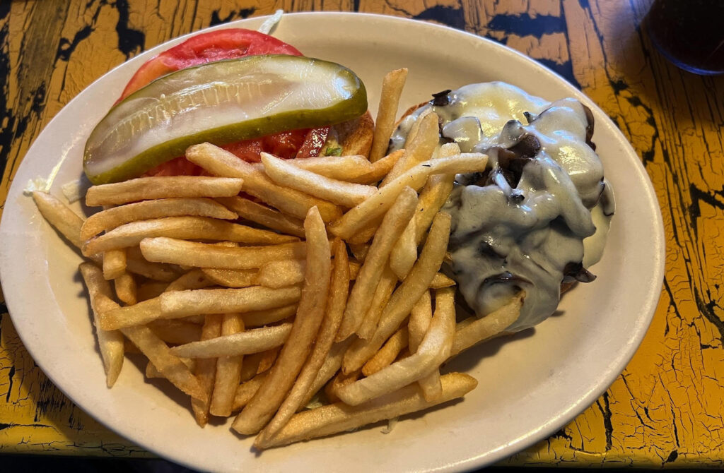 Ramshackle Cafe is famous for its burgers Ramshackle Cafe is famous for its burgers