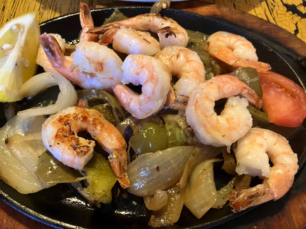 Shrimp fajitas are a favorite at Ramshackle Cafe Shrimp fajitas are a favorite at Ramshackle Cafe