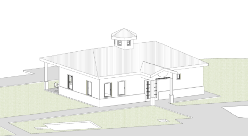 Commissioners decided to go with this design which includes the cupola.