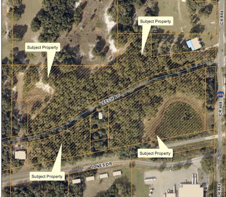 This aerial view shows the area the Christian Preserve will occupy.