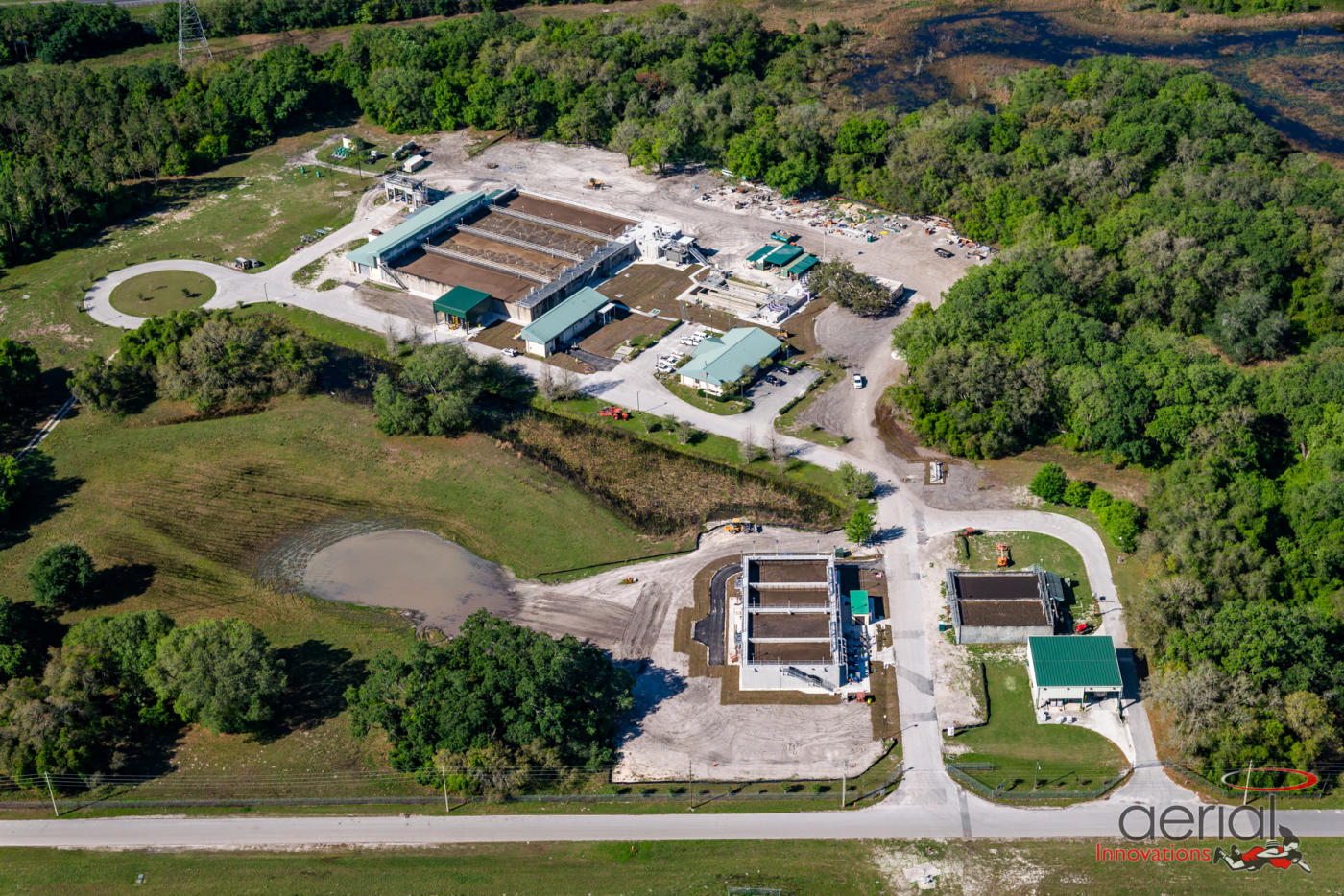 The Turnpike Wastewater Treatment Facility in Leesburg Aerial