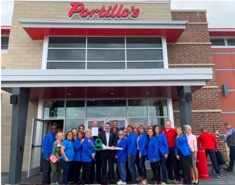 A ribbon cutting was held at the new Portillo's restaurant in Clermont
