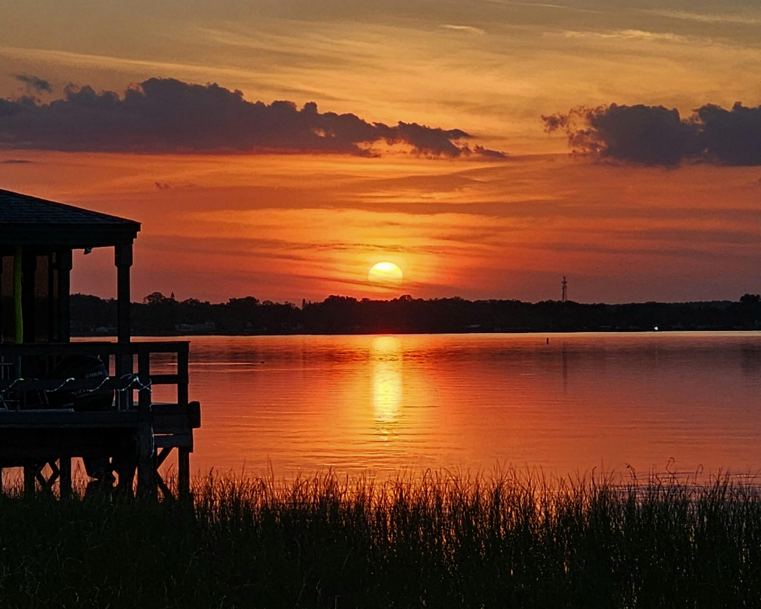 Reader Dona Neargarder shared this stunning view of the sun setting over Lake Griffin from the Majestic Oaks dock