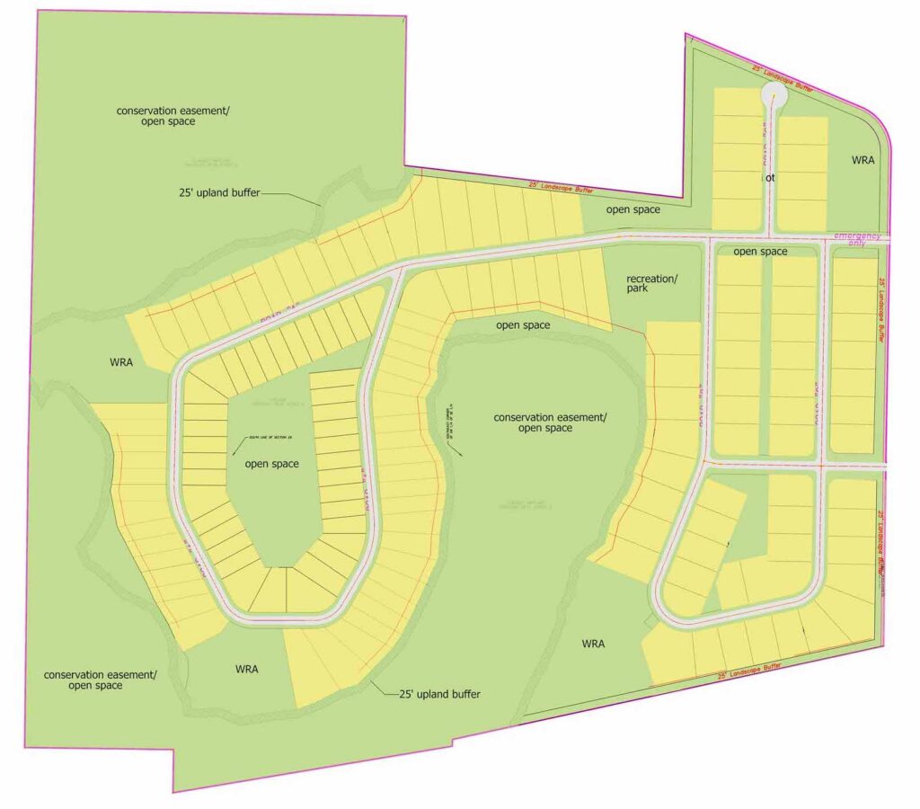 This diagram shows the Sunnyside Ladning development This diagram shows the Sunnyside Ladning development