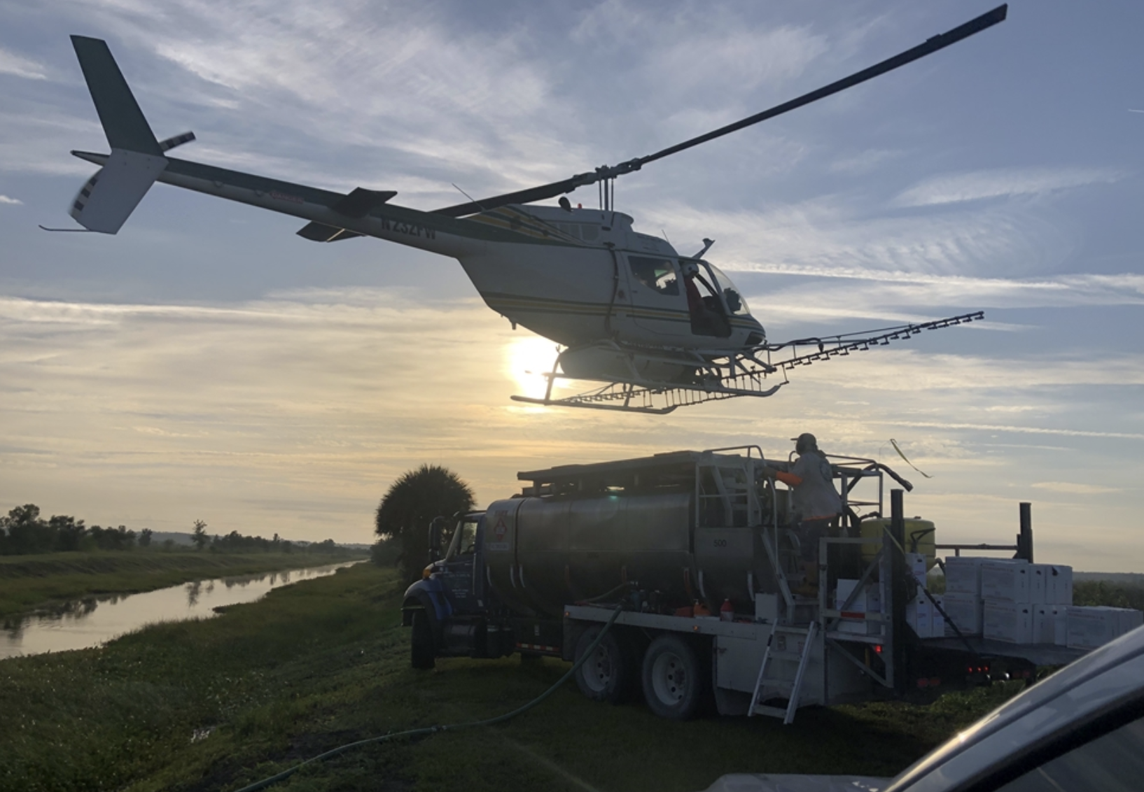 Aerial herbicide treatment