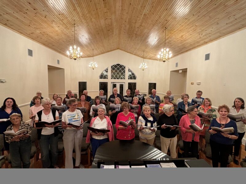 FPMD choir rehersing for Carnegie