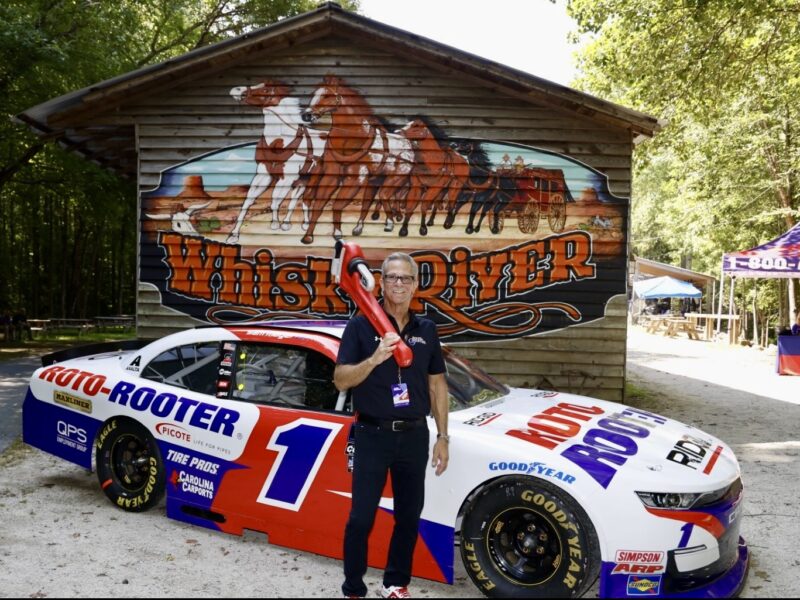 The Roto Rooter sponsored NASCAR racer is coming to Leesburg