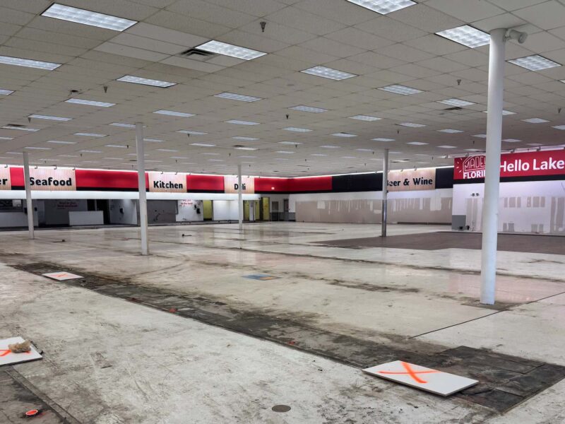 The Winn-Dixie in Leesburg has been gutted in the two weeks since it officially closed to become an ALDI.