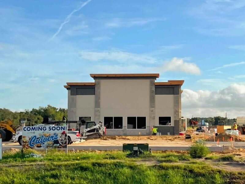 Culver's is taking shape in Leesburg, with a possible opening scheduled for this fall.