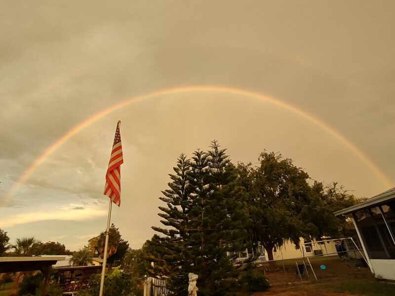 A beautiful rainbow at Harbor Shores in Leesburg