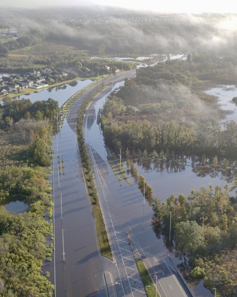 The City of Mount Dora posted this image from the flood The City of Mount Dora posted this image from the flood