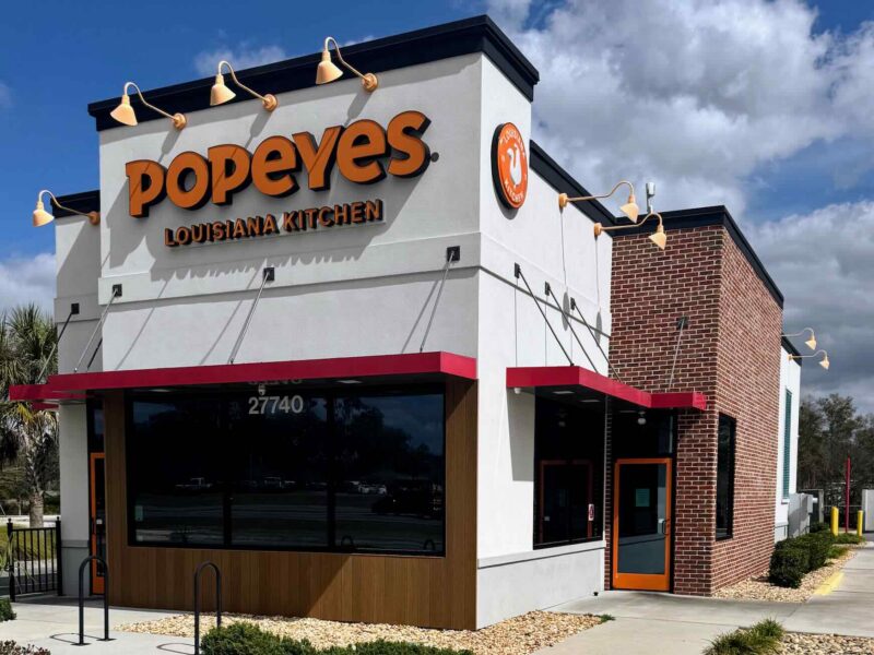 The Popeyes at 27740 U.S. Highway 27/441 in Leesburg.