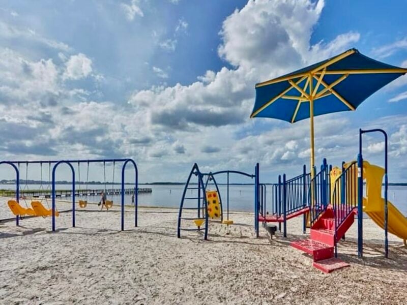 Woman banned from all Clermont parks found sleeping under stage stairs with missing person