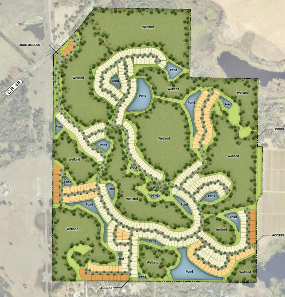 The proposed Merritt Ranch development will have 523 homes The proposed Merritt Ranch development will have 523 homes